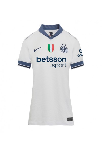 Inter Milan Piotr Zielinski #7 Fotballdrakt Borte Klær Dame 2024-25 Korte ermer Inter Milan Piotr Zielinski #7 Fotballdrakt Borte Klær Dame 2024-25 Korte ermer